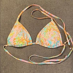 EUC Lilly Pulitzer sz Med Scuba to Cuba bikini top